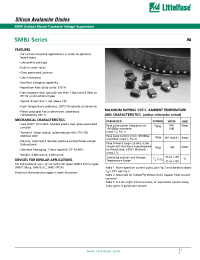 Datasheet SMBJ15A manufacturer Littelfuse